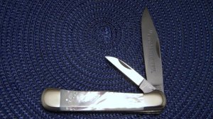 Weidmannsheil Solingen Germany Pearl Locking Blade Copperhead Knife