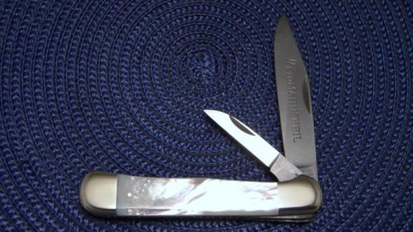 Weidmannsheil Solingen Germany Pearl Locking Blade Copperhead Knife Weidmannsheil Solingen Germany Pearl Locking Blade Copperhead Knife