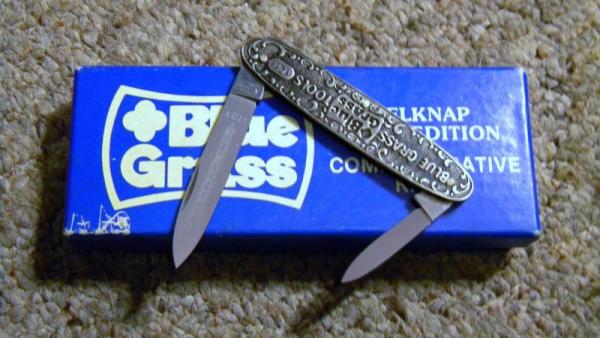 Belknap I Germany John Primble LTD 1 First Edition Commemorative Blue Grass Knife - NIB