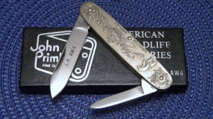 John Primble Belknap Inc. USA J-P-AW4 American Wildlife Series Knife - NIB