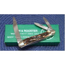 Hen & Rooster Solingen Germany Bertram Cutlery Stag 203-DS Whittler Knife - NIB Hen & Rooster Solingen Germany Bertram Cutlery Stag 203-DS Whittler Knife - NIB