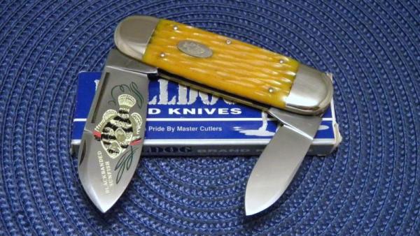 Bulldog Brand Solingen Germany 1995 Bone Elephant Toe Knife Bulldog Brand Solingen Germany 1995 Bone Elephant Toe Knife