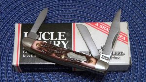 Schrade + USA 807UH Uncle Henry Staglon J.R. Stockman Knife - NIB