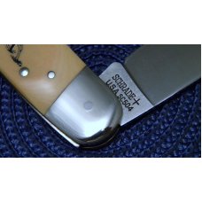 Schrade + USA SC504 Scrimshawed Micarta Big Lockback Knife