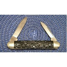 Aerial Cut. Mfg. Co. Marinette WIS. Rough Black Equal End Pen Knife c.1912-1950