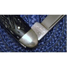 Aerial Cut. Mfg. Co. Marinette WIS. Rough Black Equal End Pen Knife c.1912-1950
