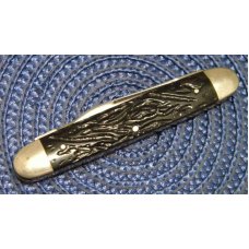 Aerial Cut. Mfg. Co. Marinette WIS. Rough Black Equal End Pen Knife c.1912-1950