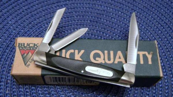 Buck 310 USA Black Saw Cut Delrin Whittler Knife c.1999 - NIB Buck 310 USA Black Saw Cut Delrin Whittler Knife c.1999 - NIB