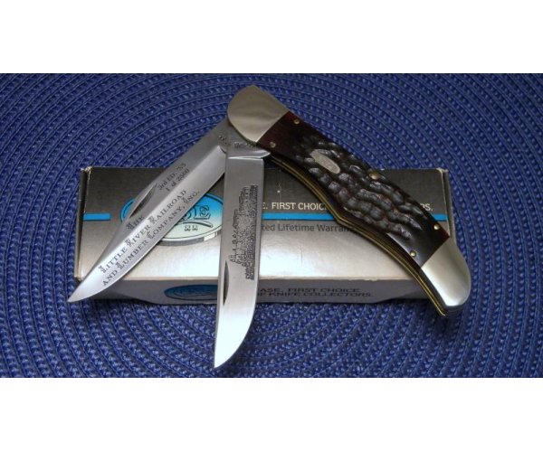 Case XX USA 3 Dot (1987) Wood 6265 SAB Folding Hunter Knife NIB