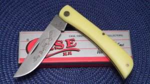 Case XX SS USA 1 Dot (1989) Yellow 3138 Sod Buster Knife - NIB