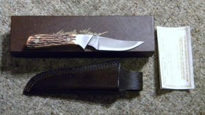 Schrade + USA 162 Uncle Henry Staglon Wolverine Fixed Blade Sheath Knife - NIB