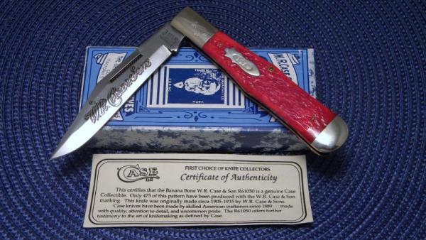 Case Classic 1991 Red Banana Bone 61050 SAB Coke Bottle Knife - NIB Case Classic 1991 Red Banana Bone 61050 SAB Coke Bottle Knife - NIB