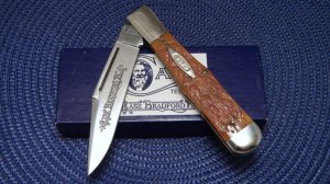 Case Classic 1990 Brown Banana Bone 61050 Coke Bottle Knife - NIB