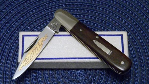 Hen & Rooster Bertram Germany CM-8 Wood 219-Zipper Folding Pocket Knife - NIB Hen & Rooster Bertram Germany CM-8 Wood 219-Zipper Folding Pocket Knife - NIB