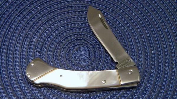 Custom Pearl Handle Lockback Knife by Gartman Custom Pearl Handle Lockback Knife by Gartman