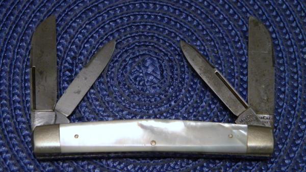 Mar-Cal Germany (Rare Hen & Rooster Stamp) Pearl Congress Knife c.1971