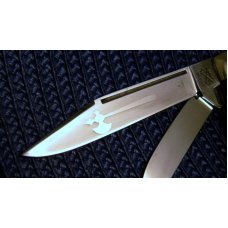 Battle Axe Brand Shouse & Hardin Germany Bone Stockman Knife
