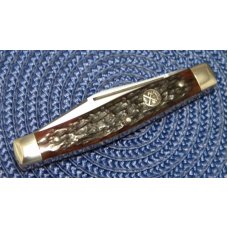 Battle Axe Brand Shouse & Hardin Germany Bone Stockman Knife