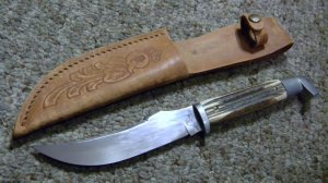 Queen Steel #77 Winterbottom Bone Fixed Blade Sheath Knife