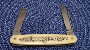 Camillus New York USA Imitation Piano Key Ivory Office Knife