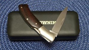 Browning Japan Model 305 Wood Lockback Knife - NIB