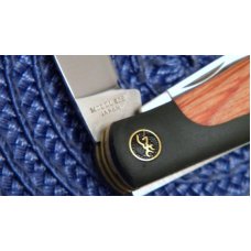 Browning Japan Model 822 Wood/Zytel 3 Blade Knife - NIB