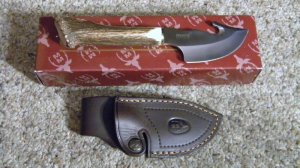 Muela MM Spain RUKO Whitetail-8S Stag Skinner Fixed Blade Sheath Knife - NIB