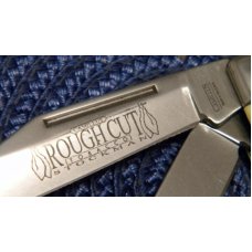 Camillus Made in the USA Yellow Delrin Rough Cut Tobacco Stockman Knife