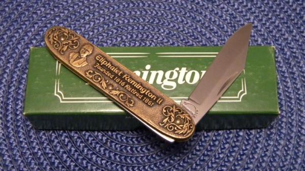 Remington USA 18890 Metal Handle Folding 1 Blade Knife - NIB 