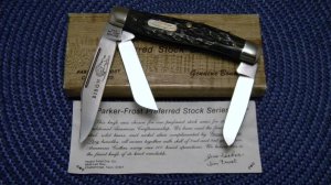 Parker - Frost USA 1978-2 (Schrade) Preferred Stock Series Bone Stockman Knife - NIB