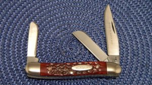 Case XX Stainless USA 4 Dot (1976) Bone 6318 HP SSP Tested XX Razor Edge Stockman Knife