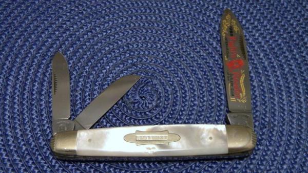 Fight'n Rooster Frank Buster & Son Celebrated Cutlery Germany Pearl Anglo Saxon Whittler Knife