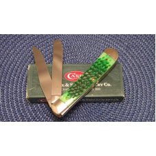 Case XX USA 2003 Green Bone 6254 SS Case Christmas 2002 Trapper Knife - NIB