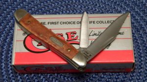 Case XX USA 1991 Maple Wood 7220 SS Peanut Knife - NIB