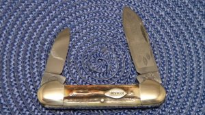 Bulldog Brand Solingen Germany 1986 Stag English Steel Tobacco Canoe Knife