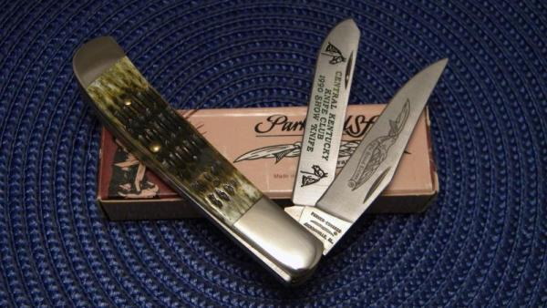 Parker Edwards Jacksonville AL 1423-2 Bone Trapper Knife c.1990 - NIB Parker Edwards Jacksonville AL 1423-2 Bone Trapper Knife c.1990 - NIB