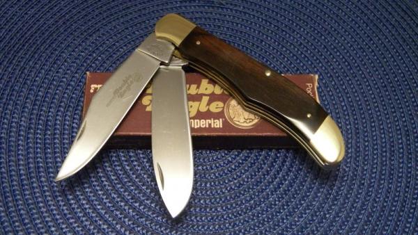 Frontier Double Eagle Imperial Stainless USA 4625 Wood Folding Hunter Knife - NIB Frontier Double Eagle Imperial Stainless USA 4625 Wood Folding Hunter Knife - NIB