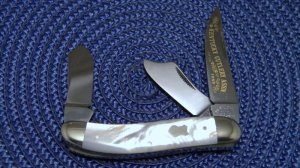 Fight'n Rooster Germany Pearl Sowbelly 1989 Kentucky Cutlery Assn. Club Knife