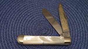 Fight'n Rooster Germany Pearl Trapper 1991 Kentucky Cutlery Assn. Club Knife