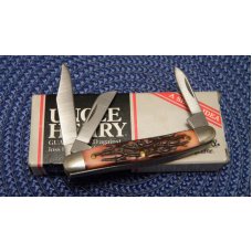 Schrade + USA 807UH Uncle Henry Staglon J.R. Stockman Knife - NIB Schrade + USA 807UH Uncle Henry Staglon J.R. Stockman Knife - NIB