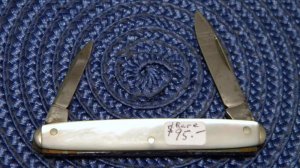Primble Special (Rare John Primble Stamp) Pearl 2 Blade Pen Knife