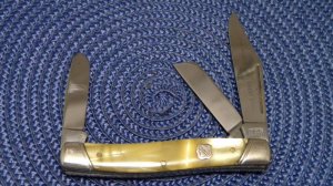John Primble Belknap HDW & MFG Co. 5371 Cracked Ice Stockman Knife - c.1940-1968