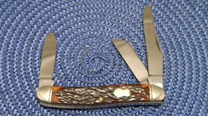 John Primble Belknap HDW & MFG Co. 5386 Bone Stockman Knife - c.1940-1968