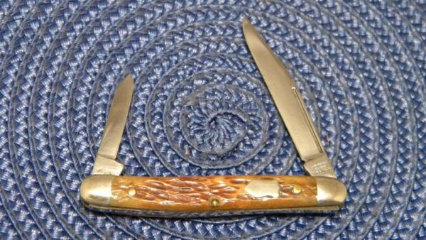 John Primble Belknap HDW & MFG Co. 902 Bone 2 Blade Stockman Knife - c.1940-1968 John Primble Belknap HDW & MFG Co. 902 Bone 2 Blade Stockman Knife - c.1940-1968