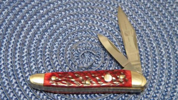 John Primble Belknap Inc. Lou. KY Solingen Germany 402 B Red Bone 2 Blade Stockman Knife John Primble Belknap Inc. Lou. KY Solingen Germany 402 B Red Bone 2 Blade Stockman Knife