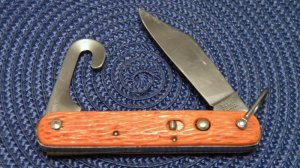 Schrade Walden NY USA Stainless Orange Paratrooper Switchblade Knife