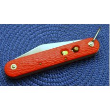 Camillus New York USA Orange Paratrooper Switchblade Knife