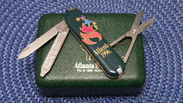 Victorinox Switzerland Stainless Rostfrei Atlanta 1996 Olympic Games Swiss Army Type Knife - NIB Victorinox Switzerland Stainless Rostfrei Atlanta 1996 Olympic Games Swiss Army Type Knife - NIB