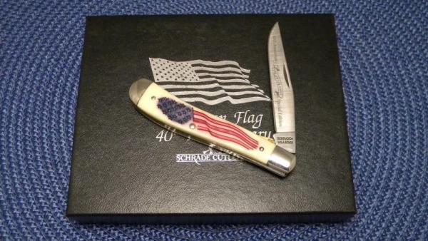 Schrade + USA SC503 40th Anniversary Old Glory Special Edition Linerlock Knife - NIB Schrade + USA SC503 40th Anniversary Old Glory Special Edition Linerlock Knife - NIB