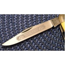 Carl Schlieper Solingen Germany German Eye Yellow Stockman Knife Carl Schlieper Solingen Germany German Eye Yellow Stockman Knife